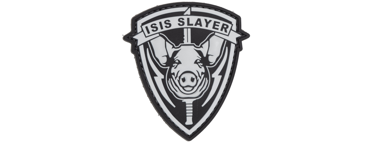 ISIS Slayer Pig PVC Patch (Color: Black) - Click Image to Close