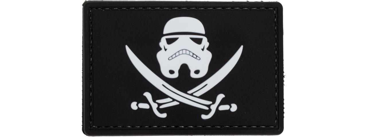Star Wars Stormtrooper with Swords PVC Patch (Color: Black) - Click Image to Close