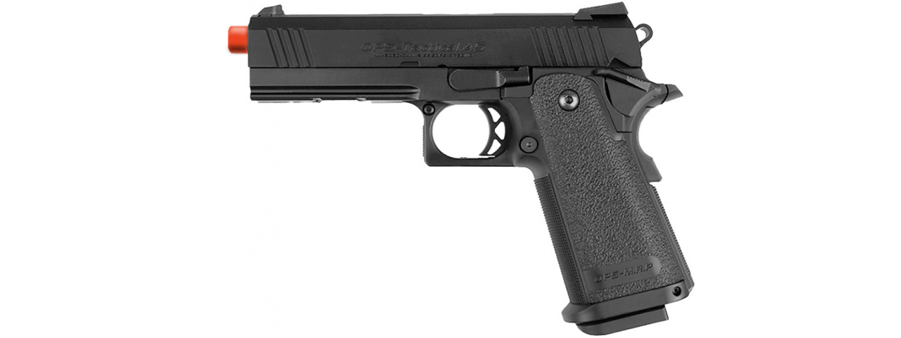 Tokyo Marui 4.3 Tactical Custom Hi-Capa GBB Airsoft Pistol (BLACK) - Click Image to Close