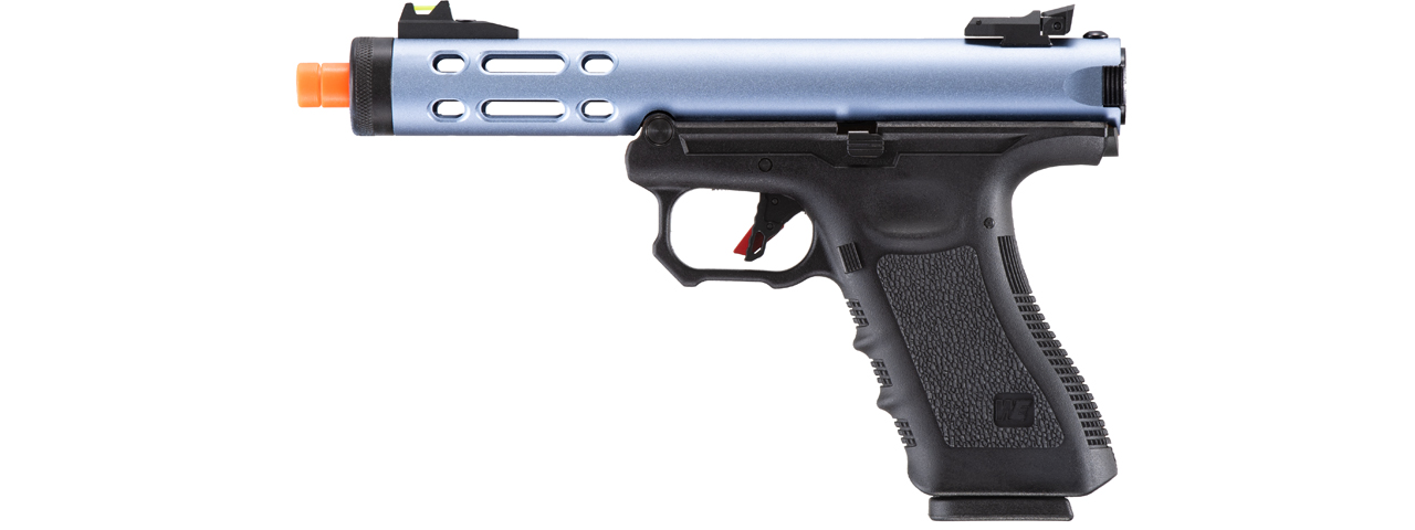 WE-Tech Galaxy G-Series Gas Blowback Airsoft Pistol (Color: Blue) - Click Image to Close