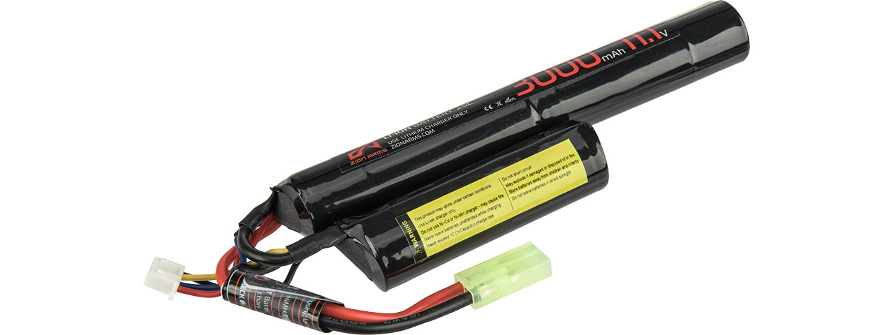 Zion Arms 11.1v 3000mAh Lithium-Ion Nunchuck Battery (Tamiya Connector) - Click Image to Close