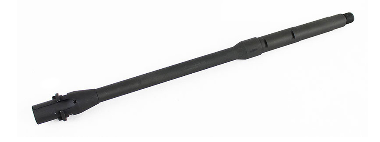 Atlas Custom Works 14.5 Inch M4 Mid-Length Outer Barrel for Airsoft M4/M16 Rifles (Color: Black) - Click Image to Close