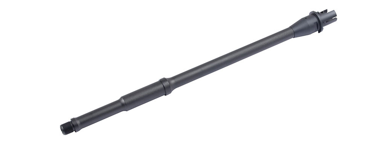 Atlas Custom Works 14.5 Inch M4 Lightweight Mid-Length Outer Barrel for Airsoft M4/M16 Rifles (Color: Black) - Click Image to Close