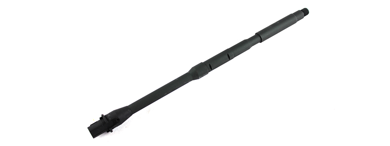 Atlas Custom Works 16 Inch M4 Lightweight Mid-Length Outer Barrel for Airsoft M4/M16 Rifles (Color: Black) - Click Image to Close