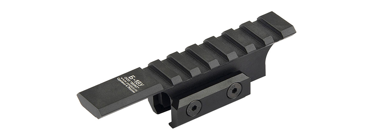 Atlas Custom Works B-18U Elongated Classic Upper Rail for AKS-74U Series Airsoft AEG Rifle (Color: Black) - Click Image to Close