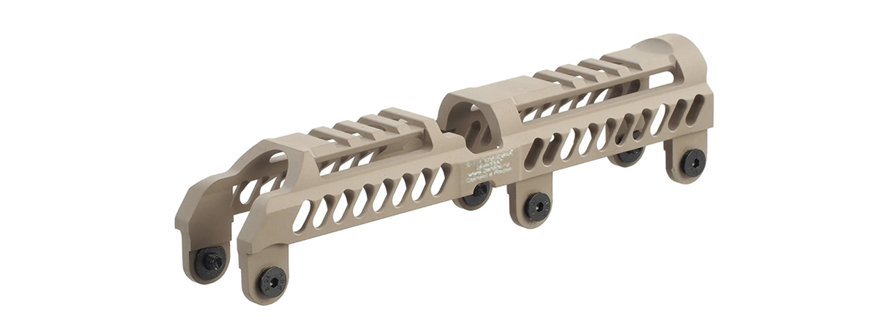 Atlas Custom Works B-31N Classic Low Profile Gas Tube Cover for B-30U Sport Handguards (Color: Desert Tan) - Click Image to Close