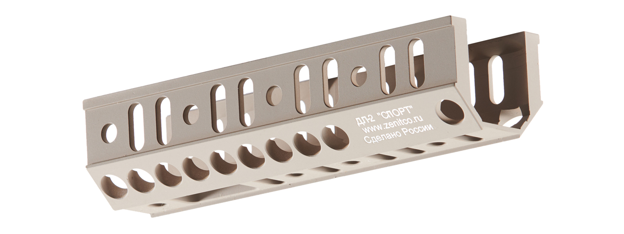 Atlas Custom Works DL-2 Sport PP-19 Handguard Extender for B-21L Sport Handguards (Color: Desert Tan) - Click Image to Close