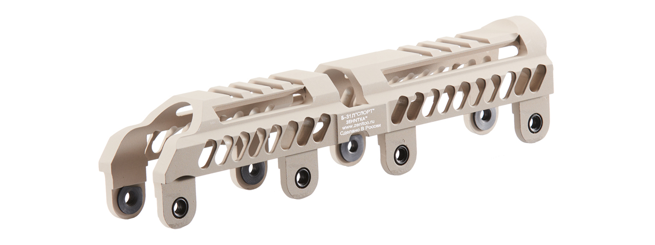 Atlas Custom Works B-31L Sport AK Gas Tube Cover for B-10L Sport Handguards (Color: Desert Tan) - Click Image to Close