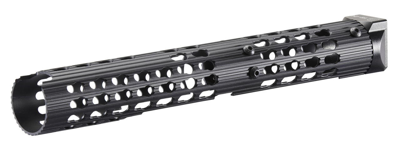 Atlas Custom Works 13" VS-24 AK KeyMod Tubular Aluminum Handguard (Color: Black) - Click Image to Close