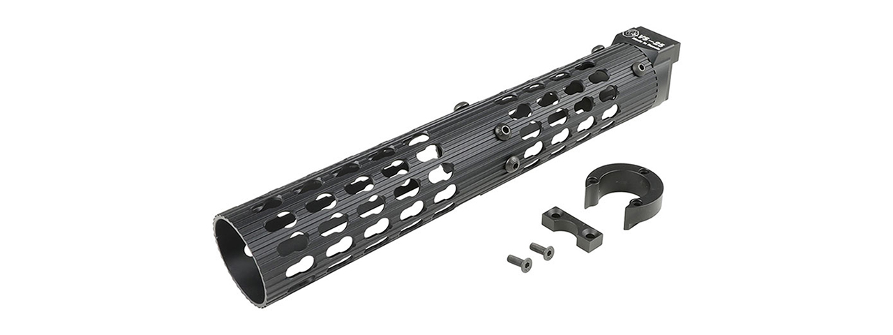 Atlas Custom Works VS-25 AK-105 Aluminum KeyMod Tubular Handguard for LCT, GHK, DB (Color: Black) - Click Image to Close