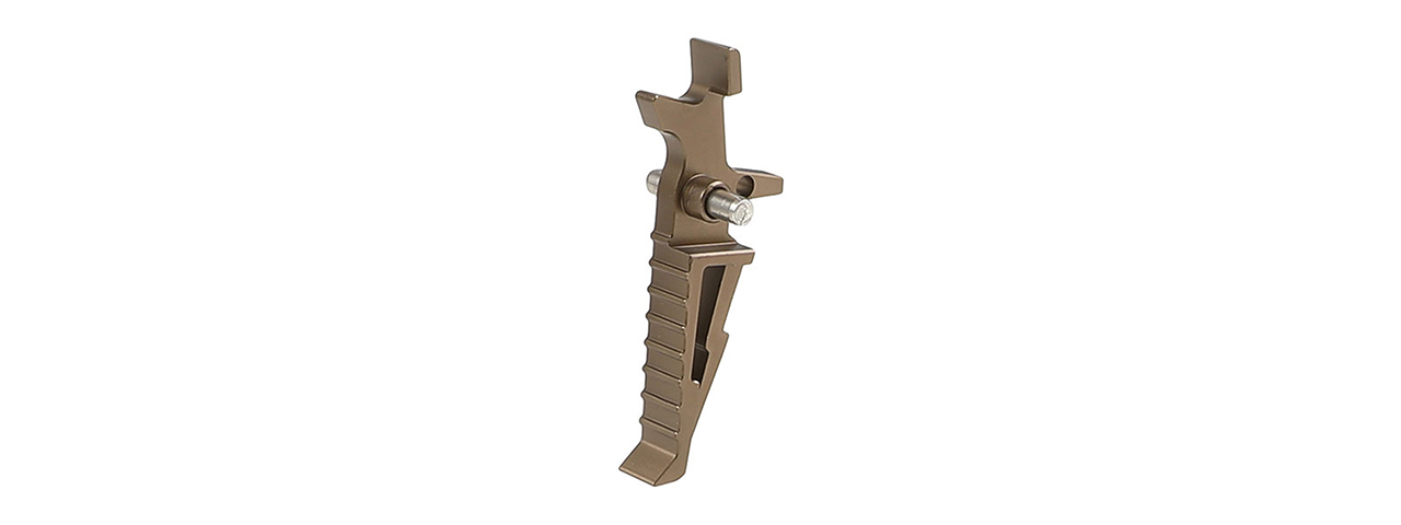 Atlas Custom Works CNC Aluminum Racing Trigger for M4 Airsoft AEG Rifles (Color: Flat Dark Earth) - Click Image to Close