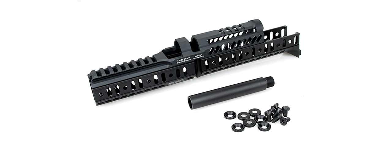 Atlas Custom Works Sport-3 Kit Rail for LCT PP-19 Airsoft AEG Rifles (Color: Black) - Click Image to Close