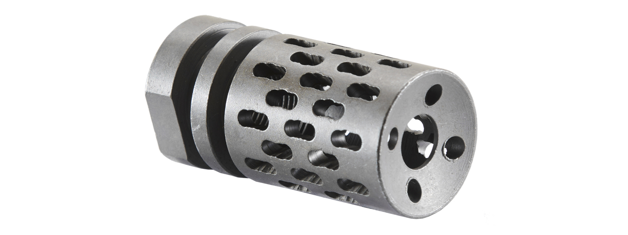 Atlas Custom Works Battle Comp BCE 1.0 Airsoft Breacher Muzzle Brake (Color: Black) - Click Image to Close