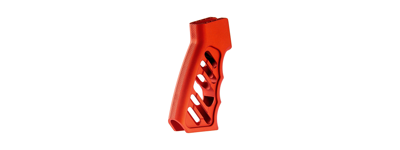 Atlas Custom Works CNC LWP Grip for M4 Airsoft Gas Blowback Rifle (Color: Red) - Click Image to Close