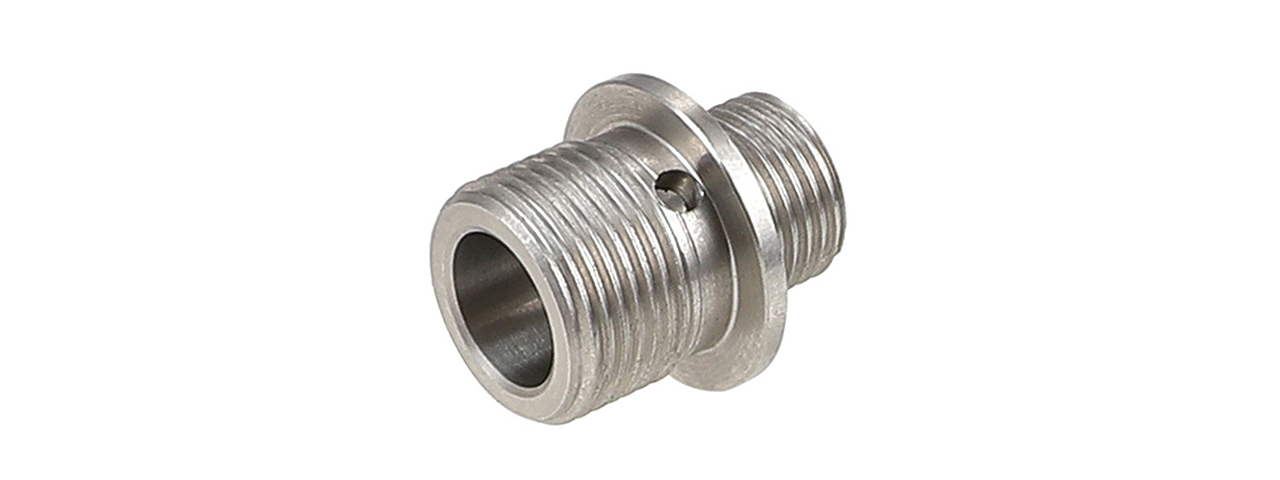 Atlas Custom Works 11mm CW to 14mm CCW Stainless Steel Adapter (Color: Silver) - Click Image to Close