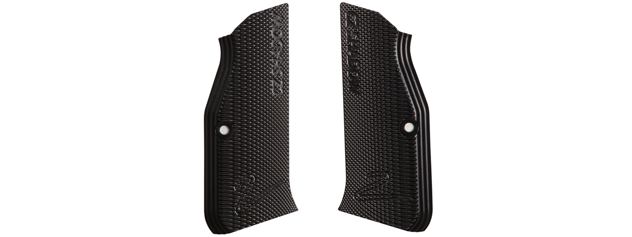 ASG CZ Shadow Aluminum Grip Panels (Color: Black) - Click Image to Close