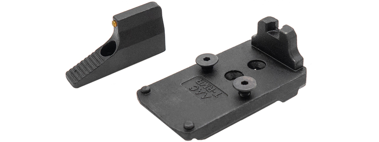Action Army AAP-01 RMR Adapter Plate and Front Sight (Color: Black) - Click Image to Close