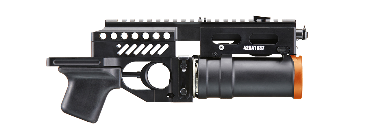 Double Bell Metal AK Grenade Launcher Set w/ Grenade (Color: Black) - Click Image to Close