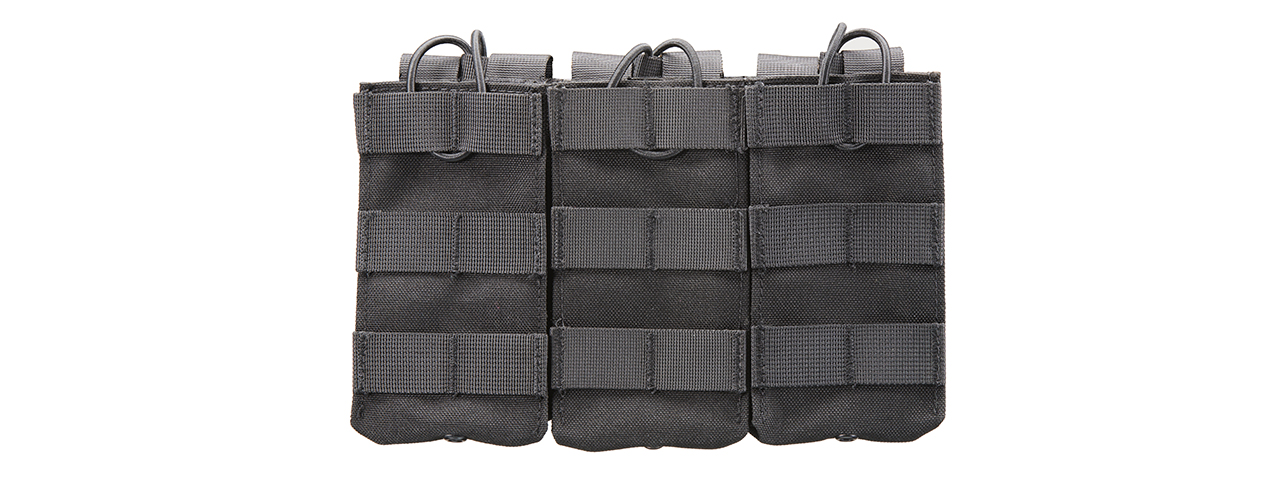 Code 11 M4 Open Top Triple Magazine Pouch (Color: Black) - Click Image to Close