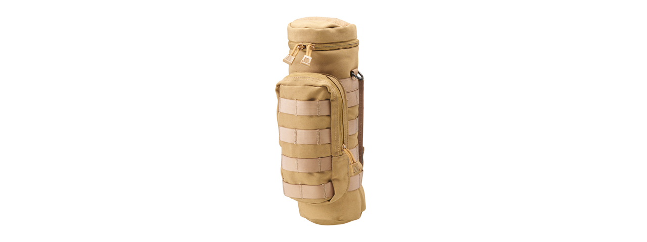 Code 11 Molle Water Bottle Hydration Pouch (Color: Tan) - Click Image to Close