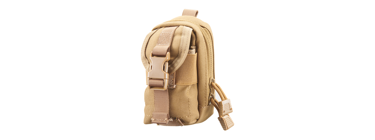 Code 11 Molle Multi-Purpose Handheld Radio Pouch (Color: Tan) - Click Image to Close