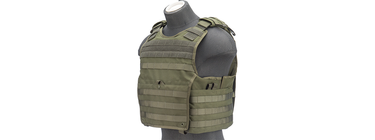 Code 11 Medium Exo Plate Carrier (Color: OD Green) - Click Image to Close