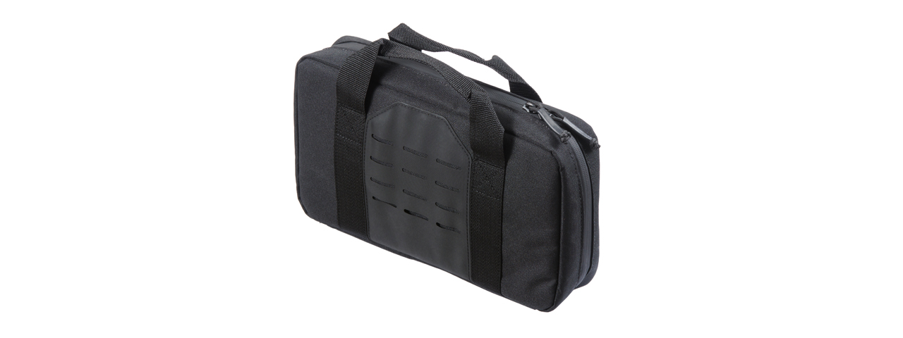 Code 11 13 Inch Pistol Bag with Laser Cut Molle Panel (Color: Black) - Click Image to Close