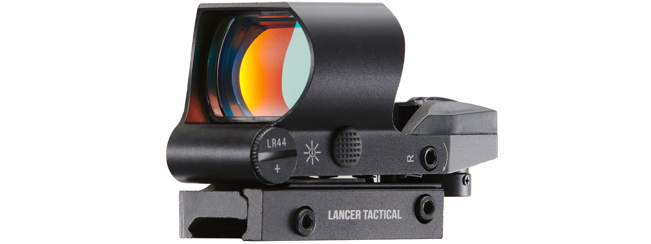 Lancer Tactical Holographic Red Dot Reflex Sight (Color: Black) - Click Image to Close