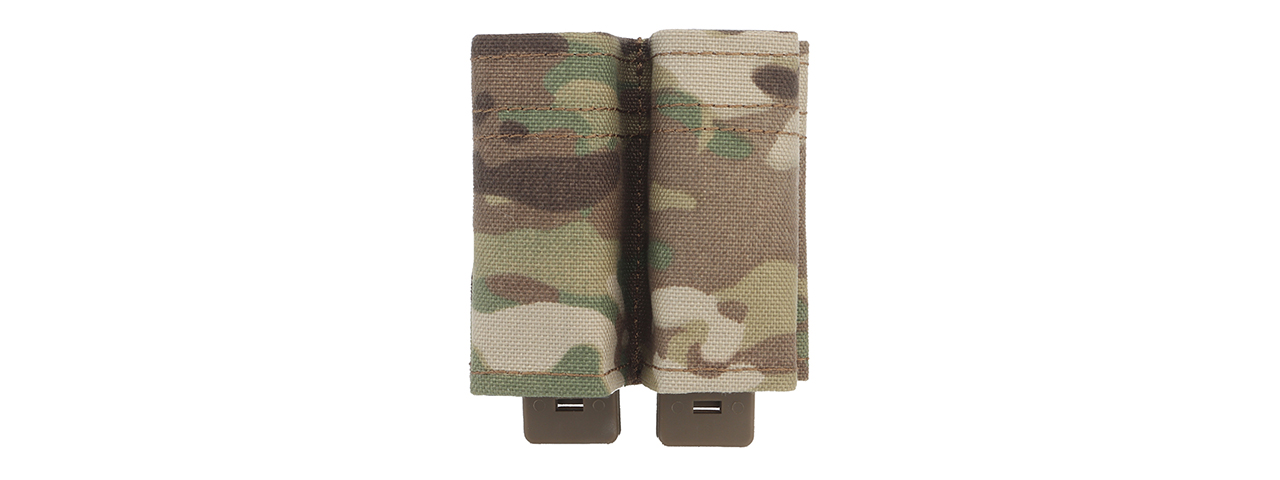 Molle Fast Double Pistol Magazine Pouch (Color: Multi-Camo) - Click Image to Close