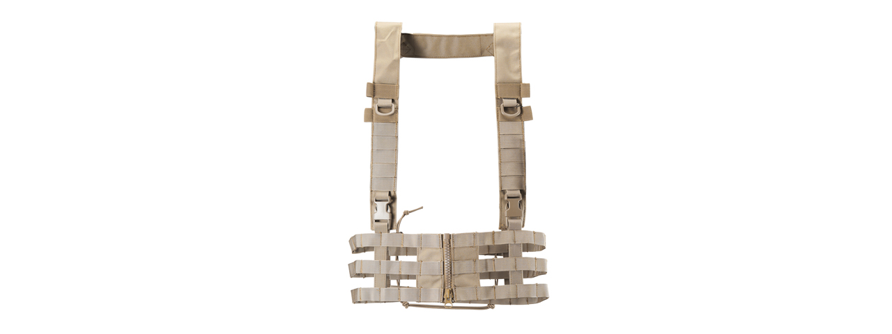 Lancer Tactical Low Profile Chest Rig (Color: Tan) - Click Image to Close