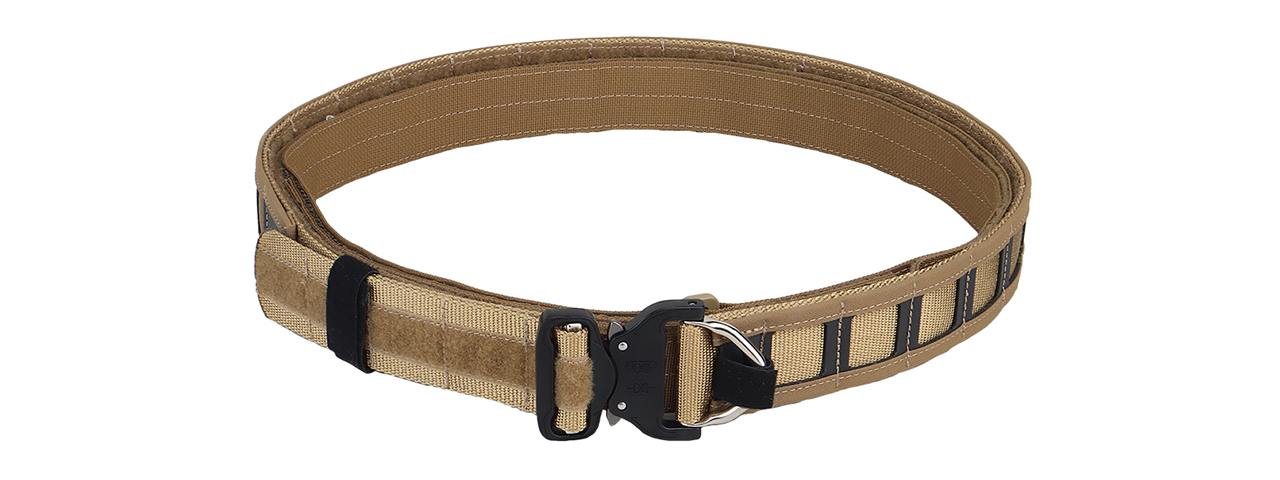 Special Combat Belt with Cobra Buckle (Color: Coyote Brown) - Click Image to Close