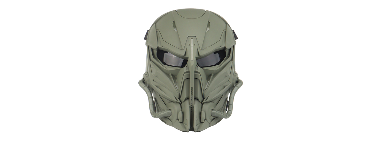 Chastener II Full Face Mask (Color: Green) - Click Image to Close