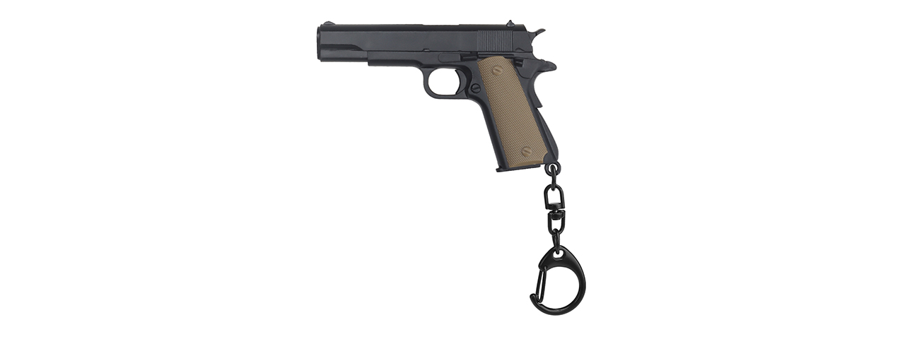 Tactical Detachable Mini 1911 Pistol Keychain (Color: Black) - Click Image to Close