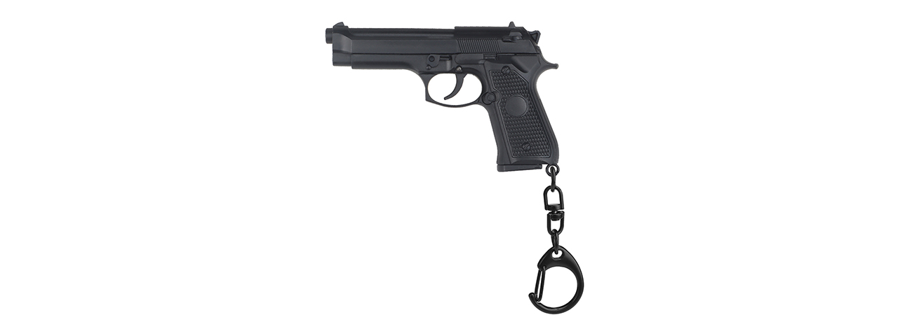 Tactical Detachable Mini M9 Pistol Keychain (Color: Black) - Click Image to Close