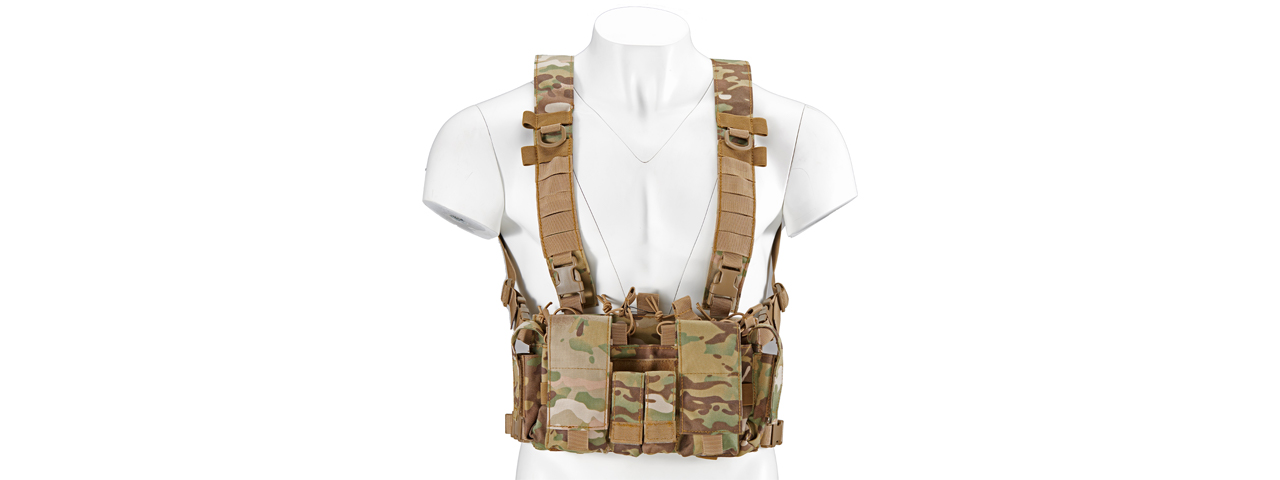 Lancer Tactical Buckle Up Lightweight Chest Rig (Color: Camo) - Click Image to Close