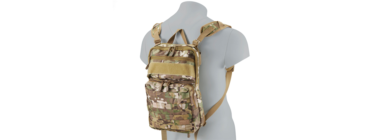 Lancer Tactical Multi-Use Expandable Backpack (Color: Multi-Camo) - Click Image to Close