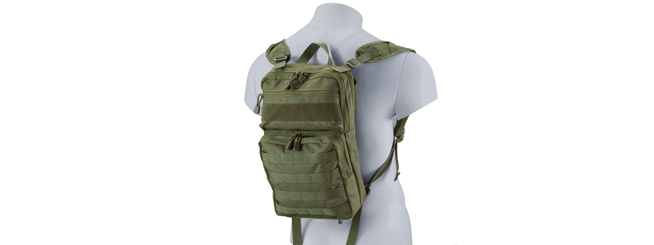 Lancer Tactical Multi-Use Expandable Backpack (Color: OD Green) - Click Image to Close