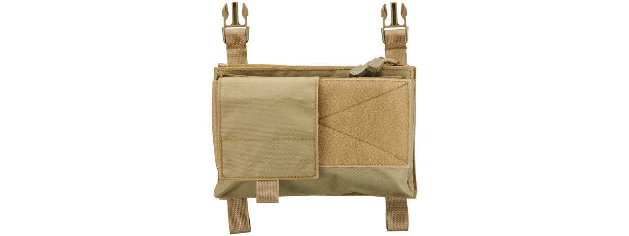 Lancer Tactical MK4 Fight Chassis Buckle Up Pouch Panel (Color: Tan) - Click Image to Close