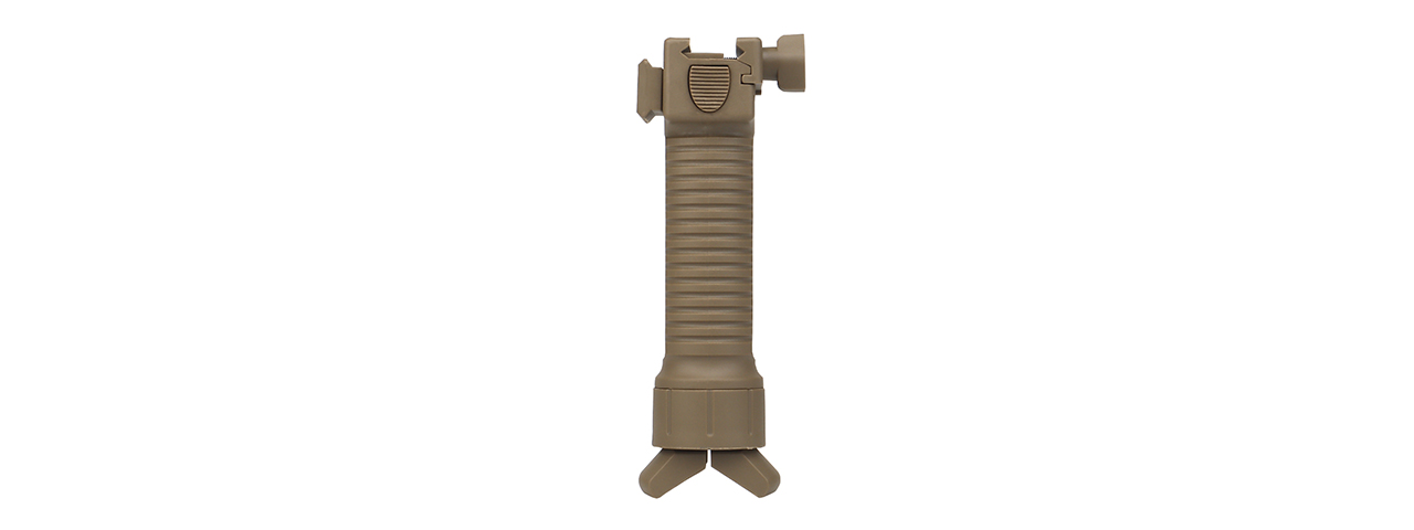 Tactical Vertical Bi-Pod Grip (Color: Tan) - Click Image to Close