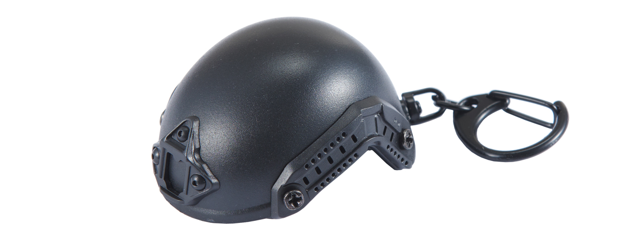 Tactical Detachable Mini Helmet Keychain Bottle Opener (Color: Black) - Click Image to Close