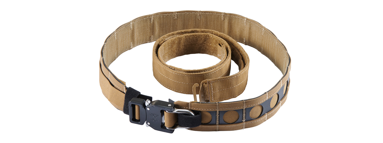 Lancer Tactical Bison Operator Belt (Color: Coyote Brown) - Click Image to Close