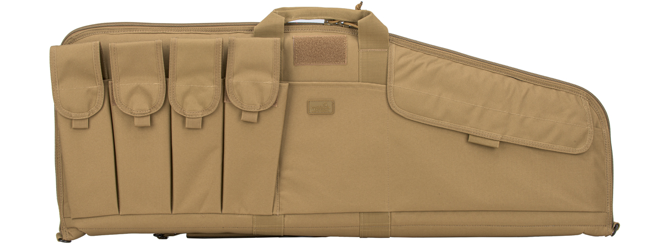 Lancer Tactical 1000D Nylon Single Rifle Gun Bag (Color: Tan) - Click Image to Close