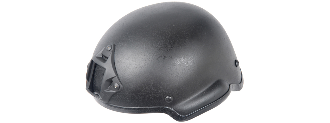Lancer Tactical MICH 2002 ABS Plastic Airsoft Helmet (Color: Black) - Click Image to Close