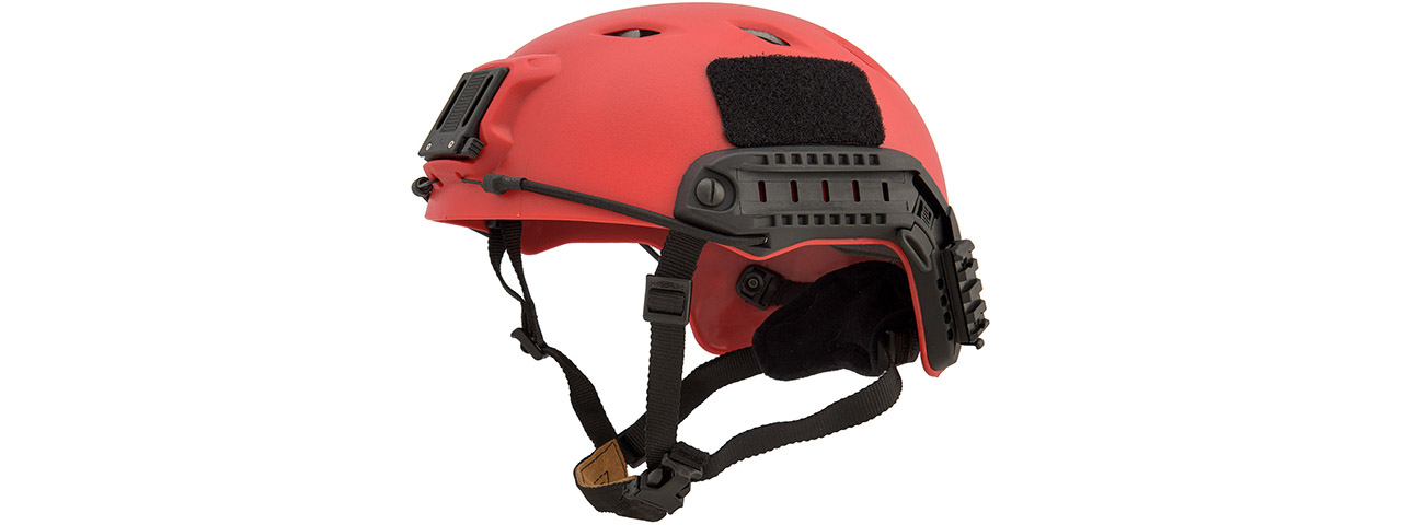 Lancer Tactical Airsoft Tactical BJ Type Basic Helmet (Color: Red) - Click Image to Close