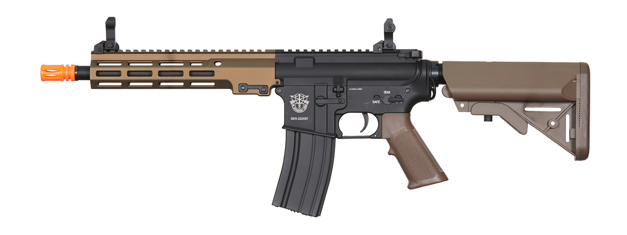 Classic Army 9.5" MK16 ECS Airsoft AEG Rifle (Color: Two-Tone) - Click Image to Close