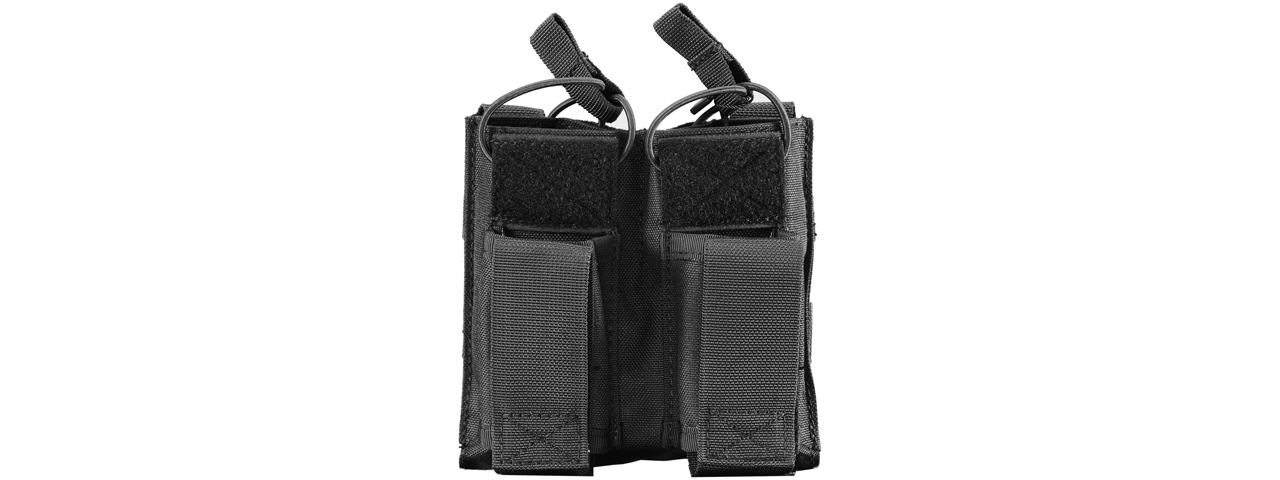 Lancer Tactical Double M4 / Pistol Magazine Pouch (Color: Black) - Click Image to Close