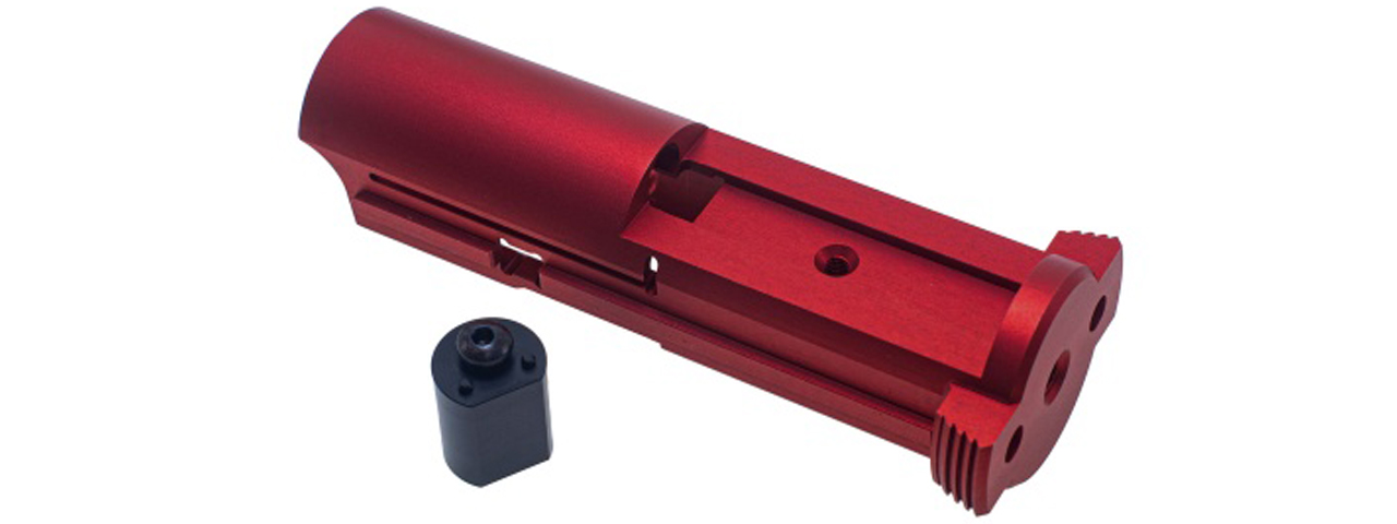 CowCow Aluminum Ultra Lightweight Blowback Unit for Action Army AAP-01 Gas Blowback Pistols (Color: Red) - Click Image to Close