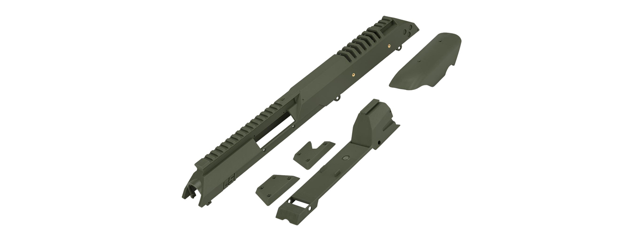 CSI XR-5 AEG Replacement Body Kit (Color: OD Green) - Click Image to Close