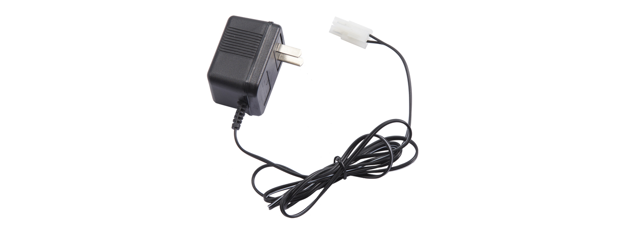 Well Fire Standard Wall Charger for 7.2v Airsoft NiCd Batteries (Connector: Large Tamiya) - Click Image to Close