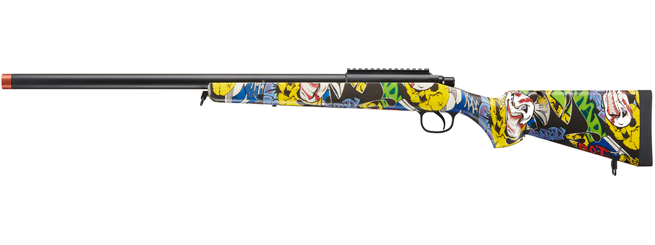 Double Bell VSR-10 Airsoft Bolt Action Sniper Rifle (Color: Graffiti) - Click Image to Close